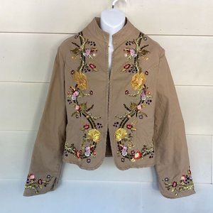 Tristan? Iseult embroidered jacket size medium.  0356